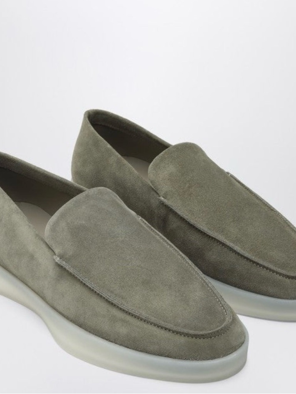 Fear of God Gray Suede Slip-On Loafers “salvia” men’s size 12